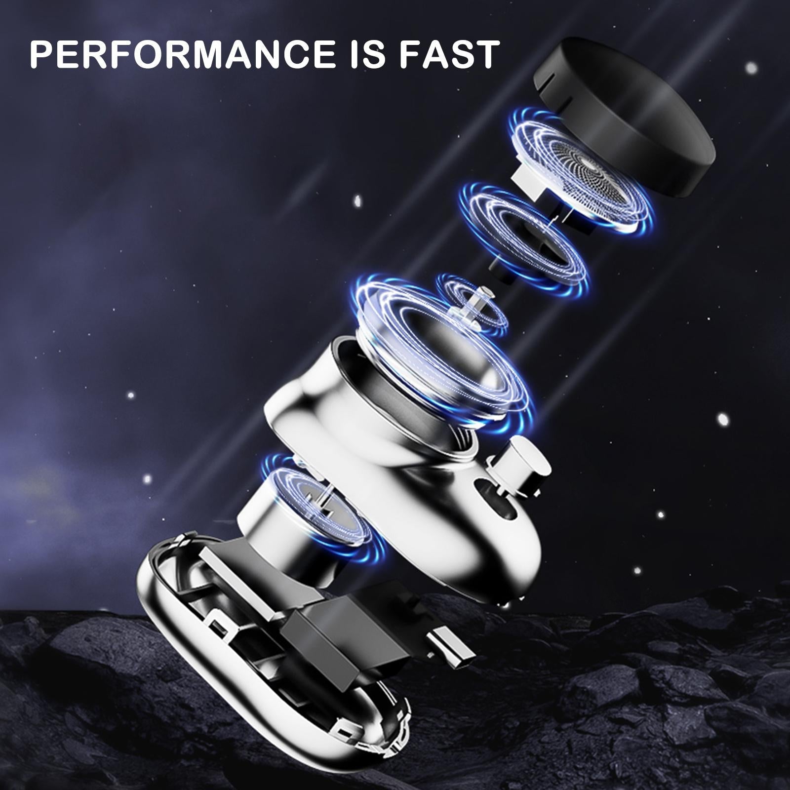 Premium Quality Water Proof Quick Mini 6 Blades Portable USB Rechargeable Cordless Electric Shaver
